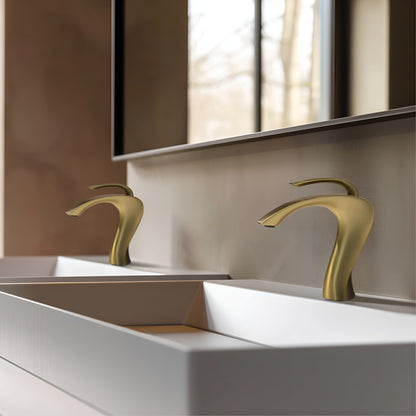Moderne Håndvaskarmatur i Messing – Elegant Design med Keramisk Patron til Præcis Vandkontrol 3