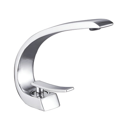 Moderne Håndvaskarmatur i Messing – Elegant og Pladsbesparende Design til Badeværelset | Ergonomisk Betjening 0