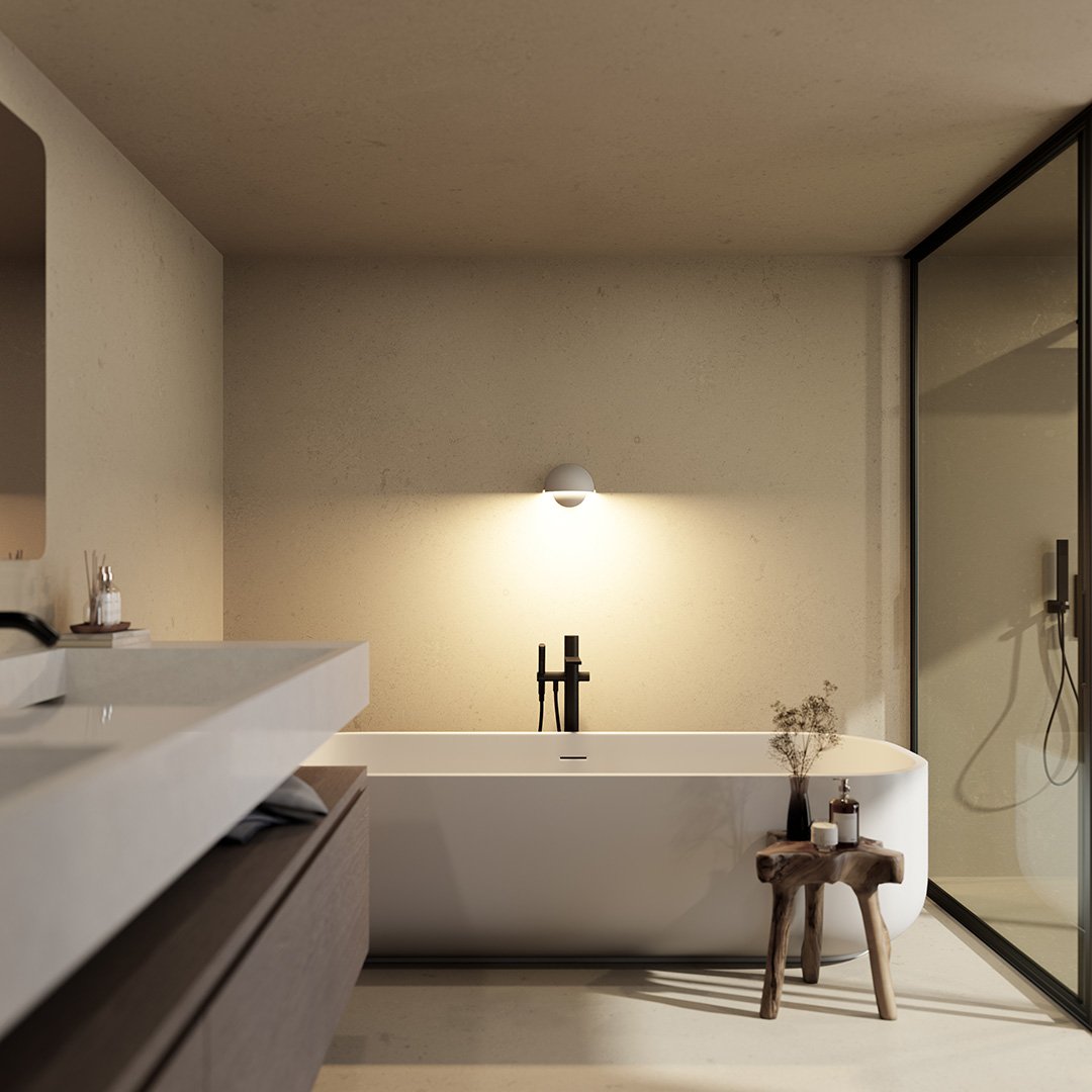 Moderne LED Facadelampe – Elegant Belysning i Rustfrit Stål til Indendørs og Udendørs Brug, Energibesparende Design 1