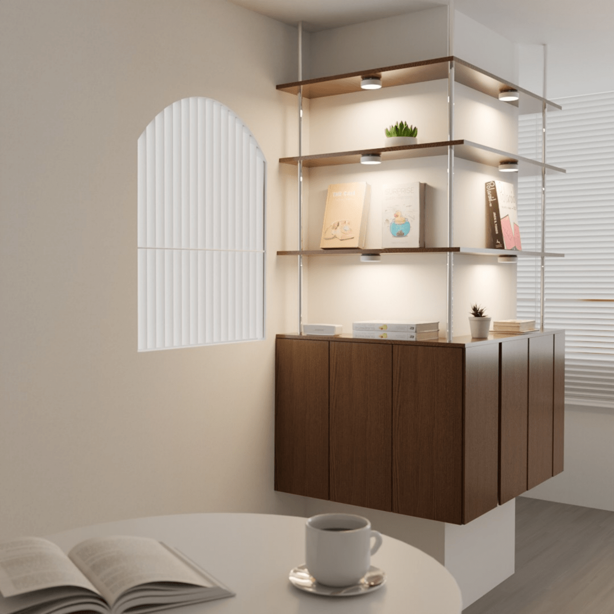 Nora Trådløs LED Spotlampe – Elegant Design med Justerbar Lysstyrke til Hjemmet [spotlampe] 1