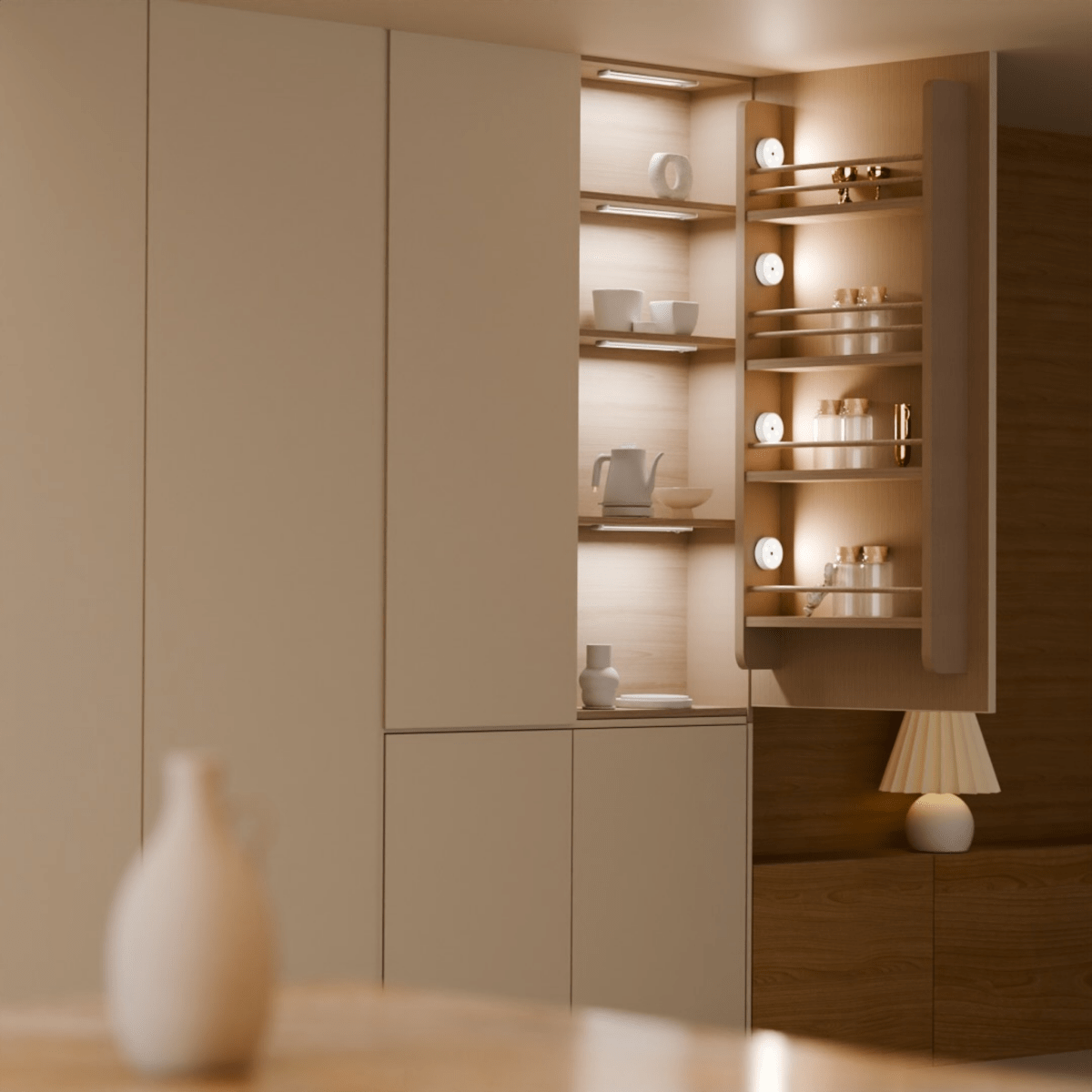 Nora Trådløs LED Spotlampe – Elegant Design med Justerbar Lysstyrke til Hjemmet [spotlampe] 2