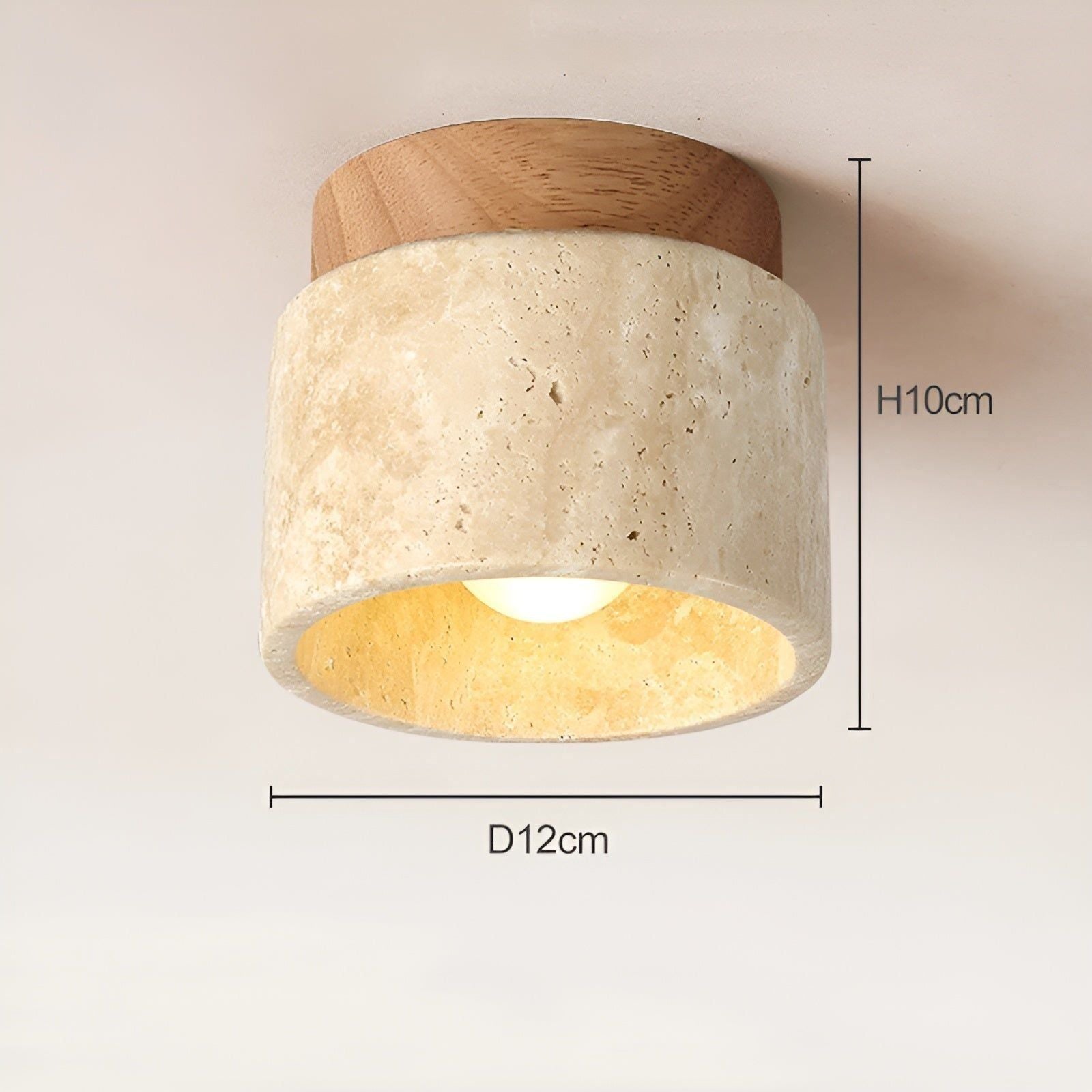 Elegant Japanese Ceiling Lamp - LumiStone in Yellow Marble**  **Meta Title:** LumiStone: Elegant Japanese Ceiling Lamp in Yellow Marble