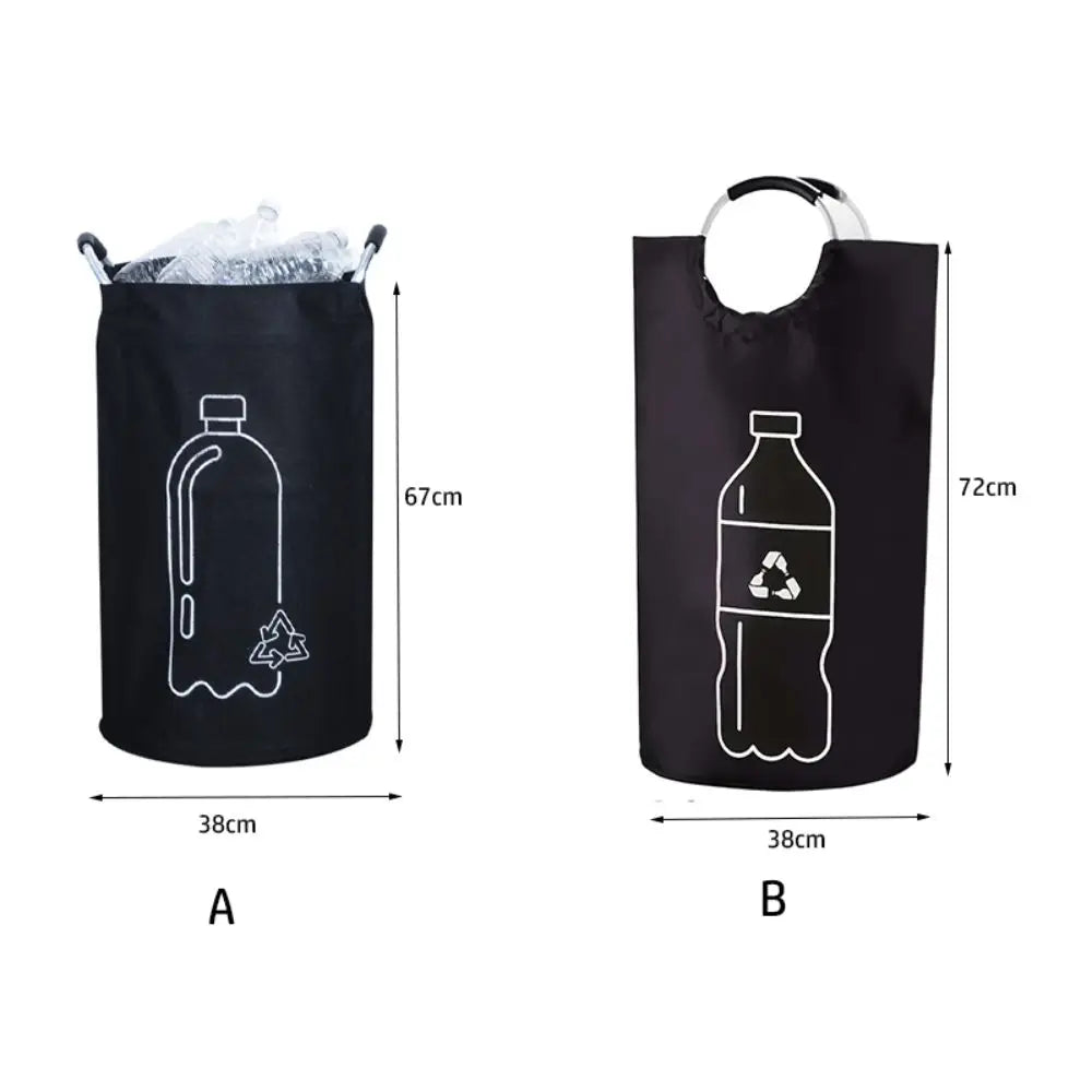 Opbevaringskurv til Tomme Flasker – Foldbar, Holdbart Stof med Aluminiumshåndtag, Ideel til Genbrug og Hjemmeopbevaring 5