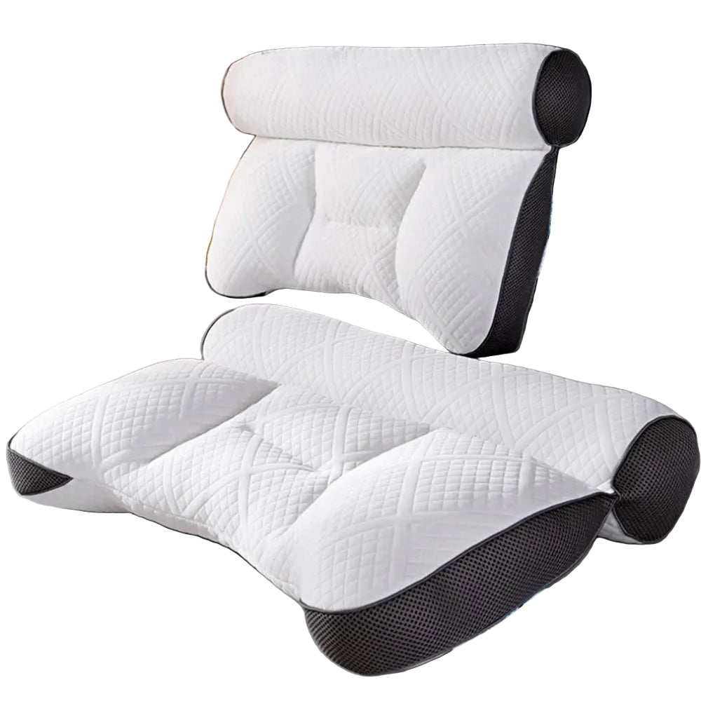 Ortopædisk Konturpude i Memory Foam – Optimal Støtte til Nakke og Hoved for Sund Søvn og Lindring af Nakkesmerter 1