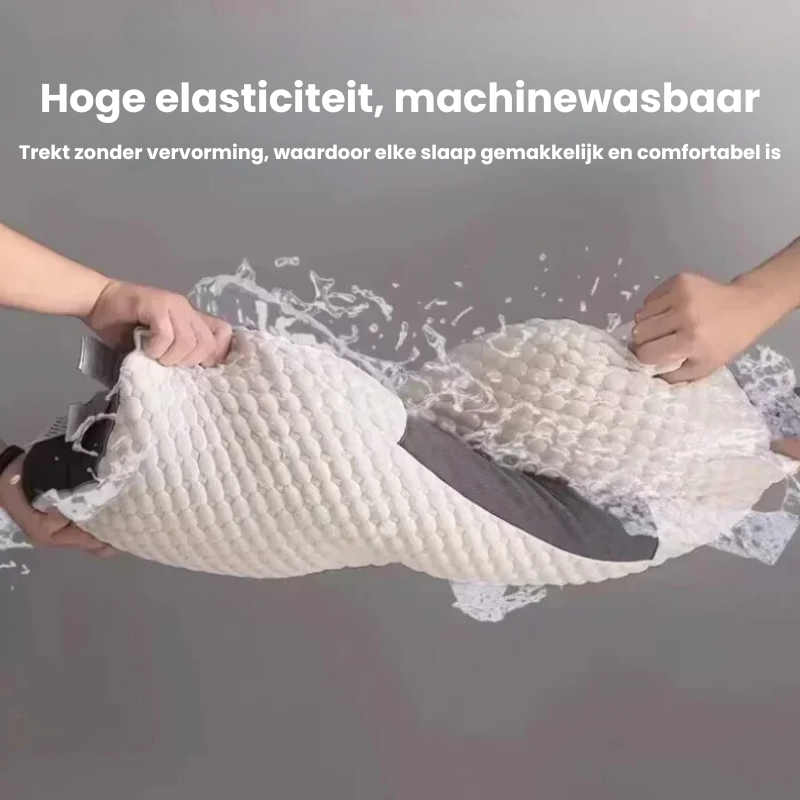 Ortopædisk nakkepude med massagefunktion – Ergonomisk sojafiber til bedre søvn og nakkestøtte 6