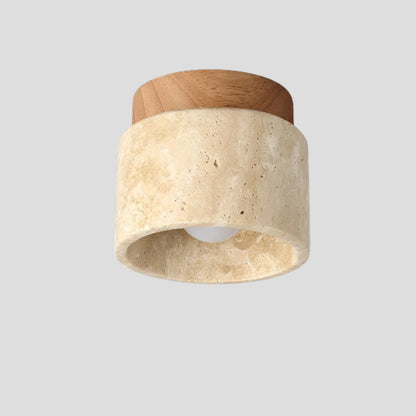 Elegant Japanese Ceiling Lamp - LumiStone in Yellow Marble**  **Meta Title:** LumiStone: Elegant Japanese Ceiling Lamp in Yellow Marble