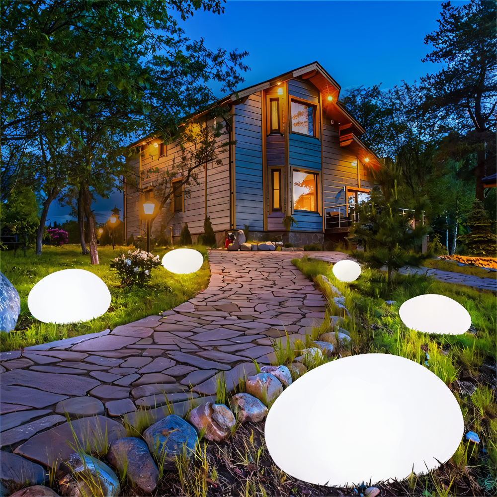 PebbleLEd Udendørsbelysning – Elegant Solcellelampe med Varmt Lys til Romantisk Havebelysning [keyword] 1