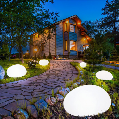 PebbleLEd Udendørsbelysning – Elegant Solcellelampe med Varmt Lys til Romantisk Havebelysning [keyword] 1