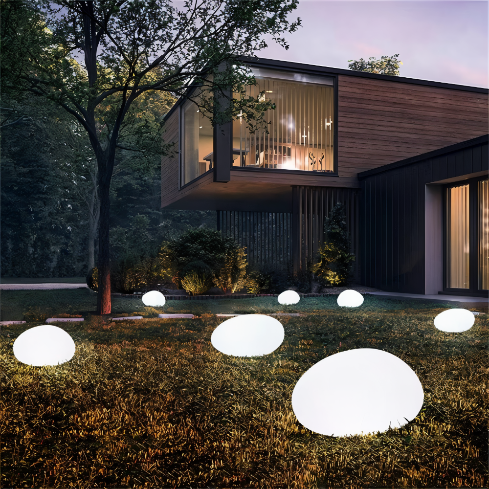 PebbleLEd Udendørsbelysning – Elegant Solcellelampe med Varmt Lys til Romantisk Havebelysning [keyword] 6