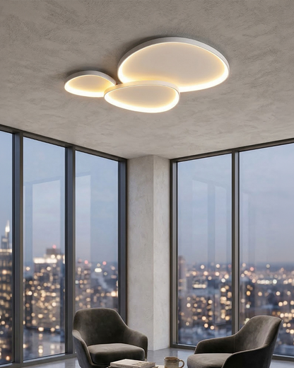 Sort LED loftlampe i moderne minimalistisk design