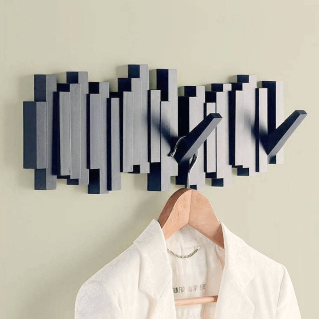 Plast Vægknagerække – Elegant, Pladsbesparende Løsning til Entréen | Minimalistisk Design og Nem Montering 1