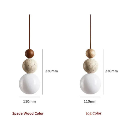 Hikari Wabi-Sabi Pendant Lamp – Elegant Natural Illumination