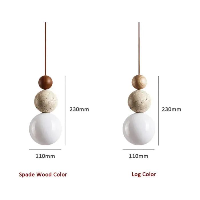 Hikari Wabi-Sabi Pendant Lamp – Elegant Natural Illumination