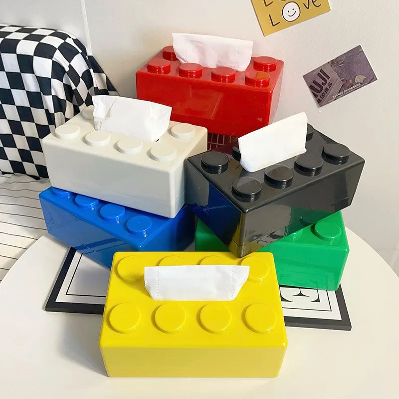 Retro Tissue Box - Farverig ABS Plast til Stilfuld Indretning | Praktisk og Holdbar Design til Hjemmet 1