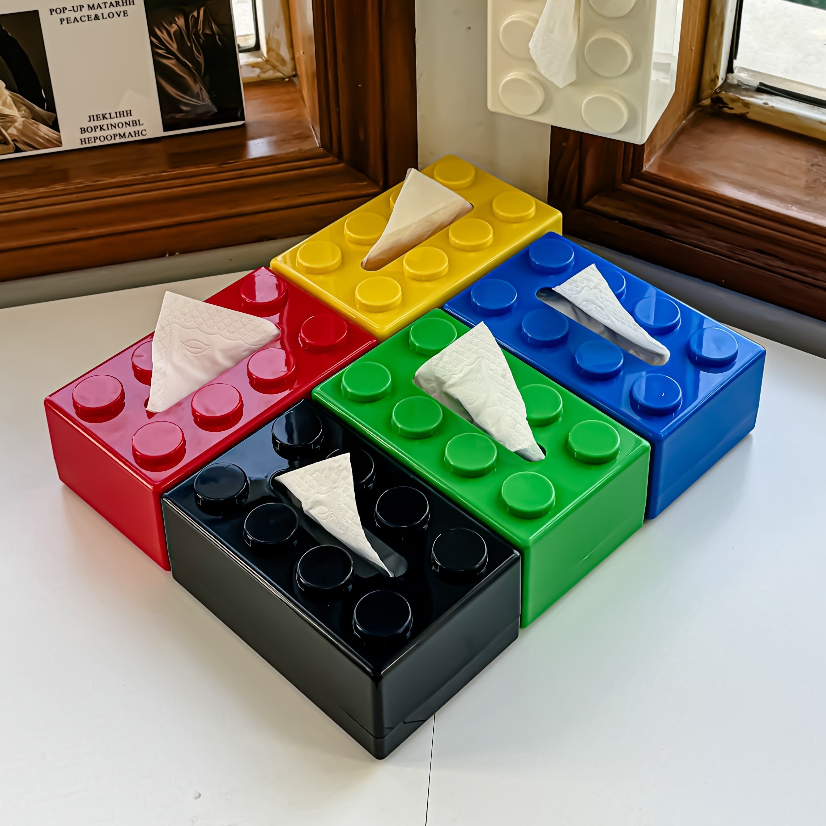 Retro Tissue Box - Farverig ABS Plast til Stilfuld Indretning | Praktisk og Holdbar Design til Hjemmet 3