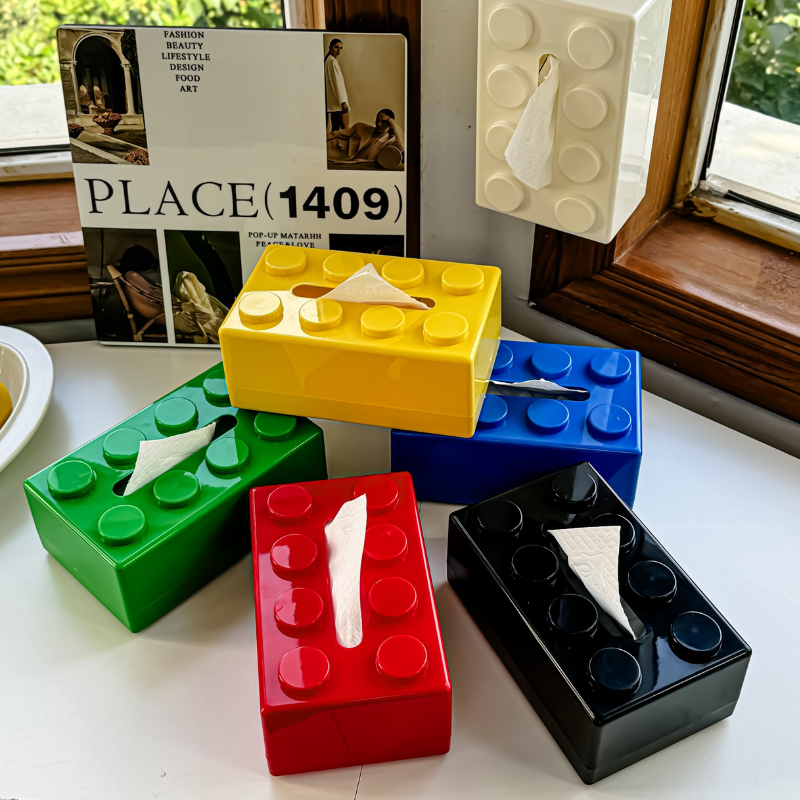 Retro Tissue Box - Farverig ABS Plast til Stilfuld Indretning | Praktisk og Holdbar Design til Hjemmet 4