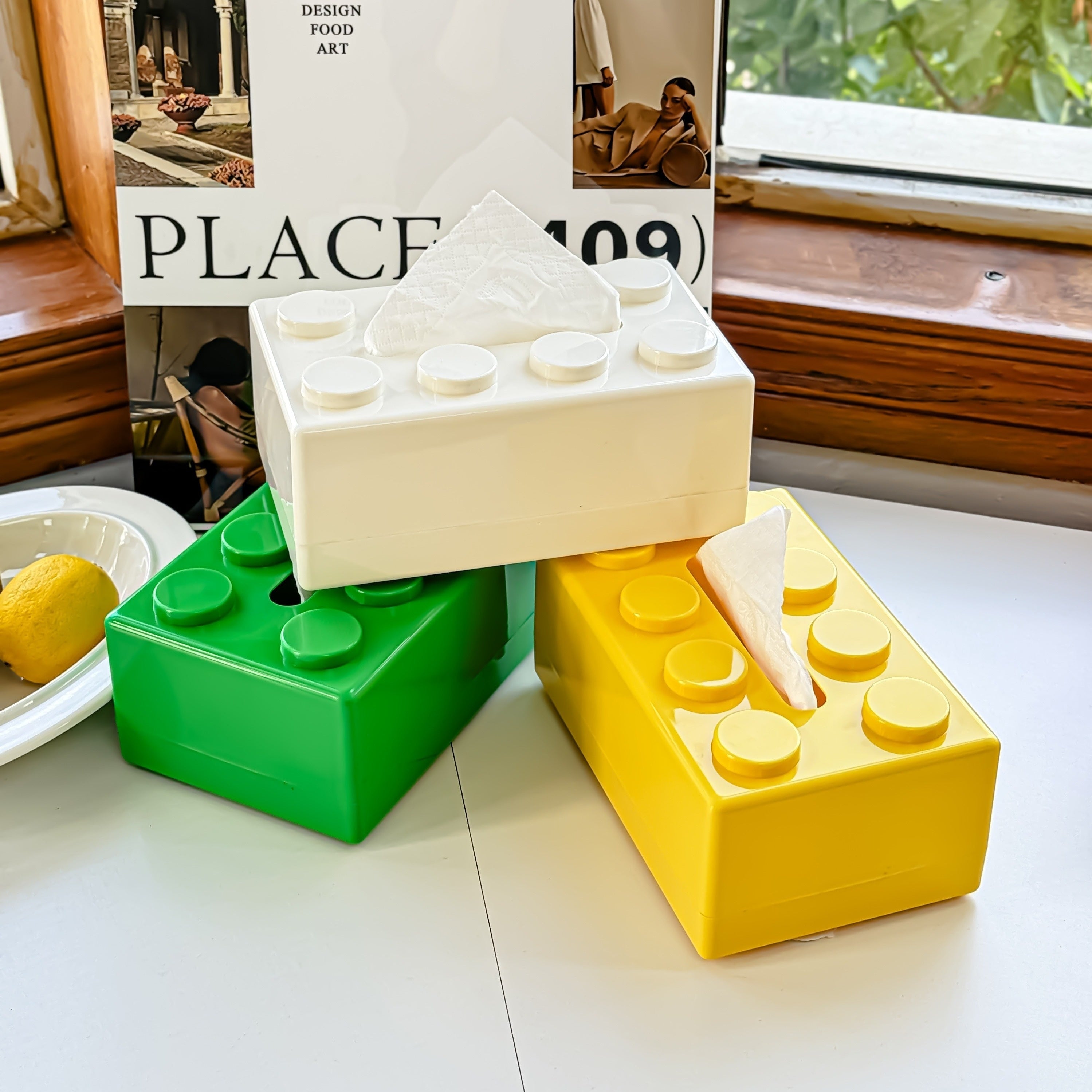Retro Tissue Box - Farverig ABS Plast til Stilfuld Indretning | Praktisk og Holdbar Design til Hjemmet 7