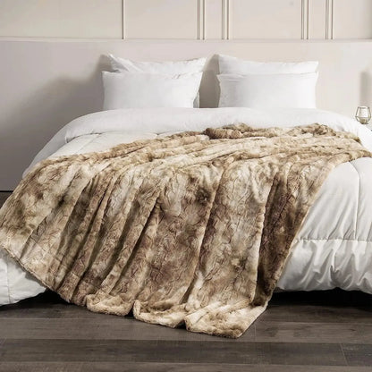 WinterNest Tæppe – Varmt Dobbeltsidet Fleece-vintertæppe