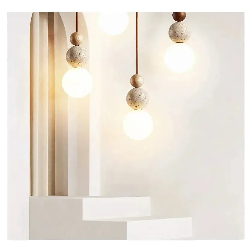 Hikari Wabi-Sabi Pendant Lamp – Elegant Natural Illumination