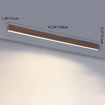 100 cm loftlampe i valnød over spisebord