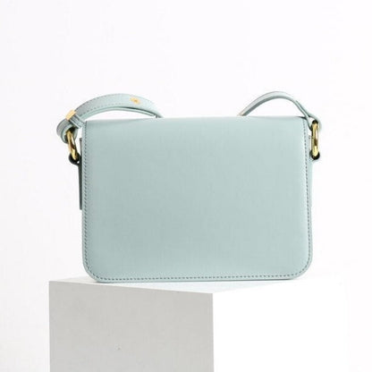 Skuldertaske i grønt læder – crossbody stil