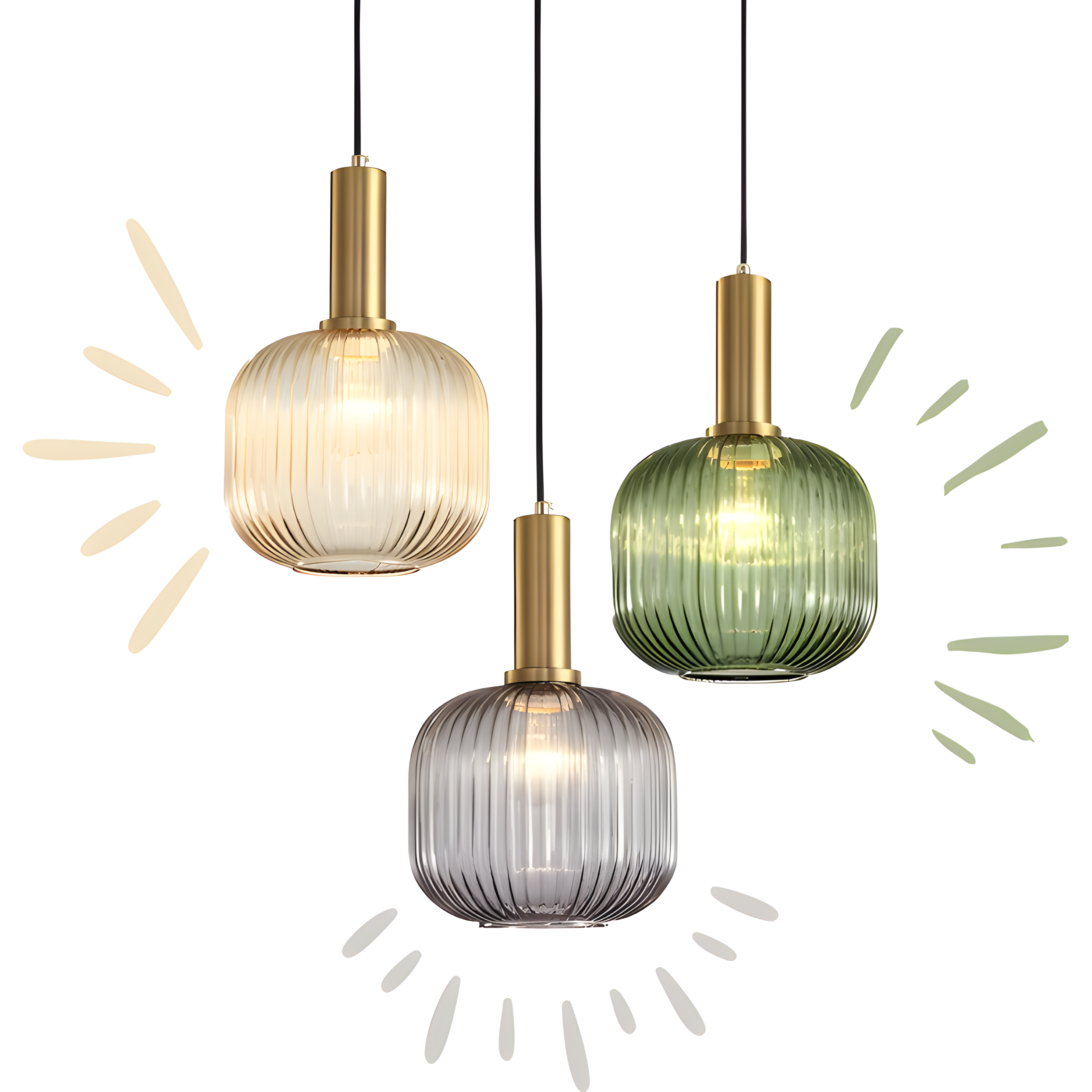 Sivren Vintage Glass Pendant Lamp - Timeless Elegance
