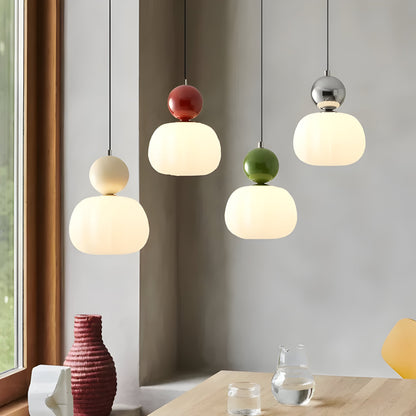 Solar-Powered Elegance: Mjørik Nordic Cream Pendant Lamp**  **Meta Title:** Eco-Friendly Solar Pendant Lamp for Outdoor Spaces