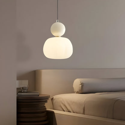 Solar-Powered Elegance: Mjørik Nordic Cream Pendant Lamp**  **Meta Title:** Eco-Friendly Solar Pendant Lamp for Outdoor Spaces