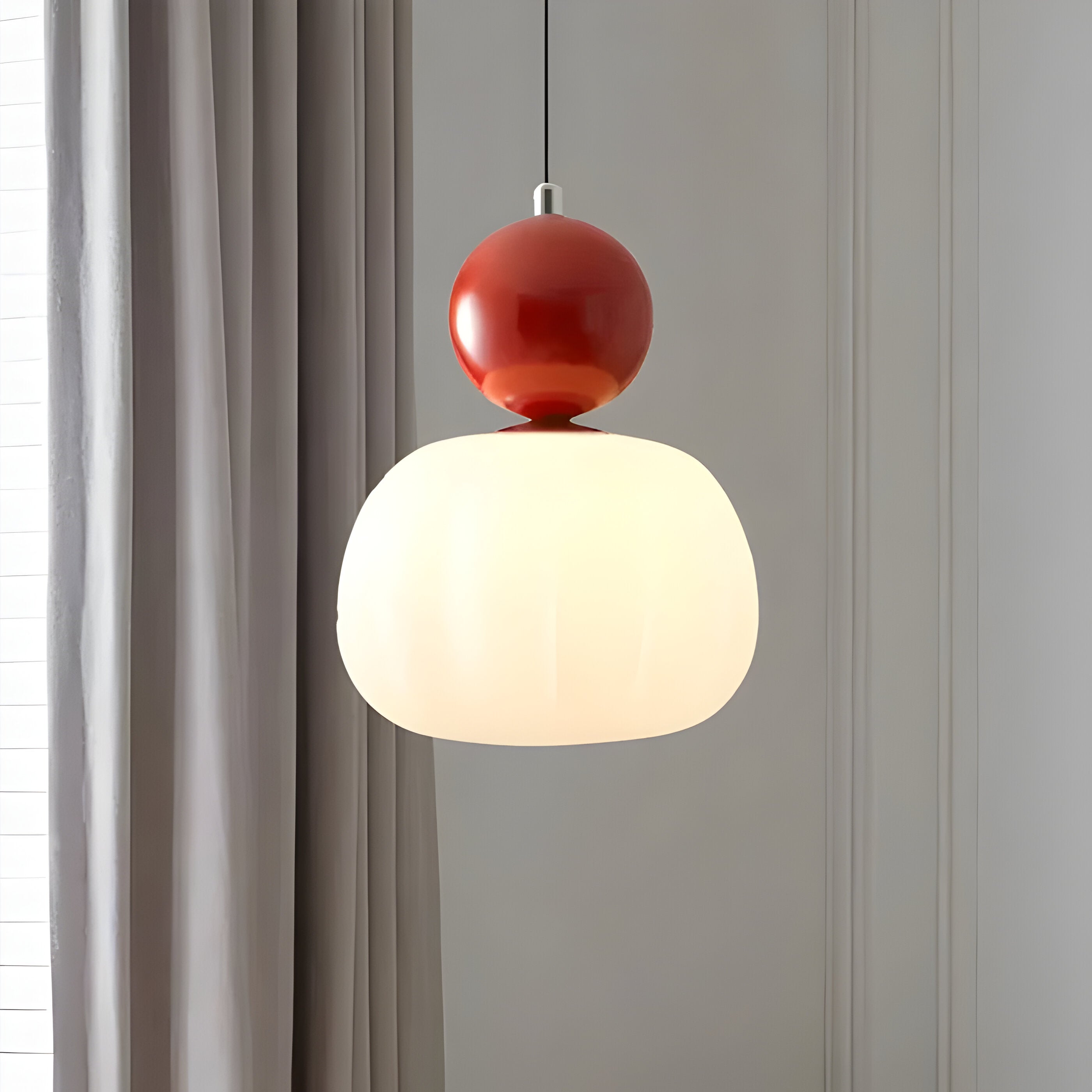 Solar-Powered Elegance: Mjørik Nordic Cream Pendant Lamp**  **Meta Title:** Eco-Friendly Solar Pendant Lamp for Outdoor Spaces