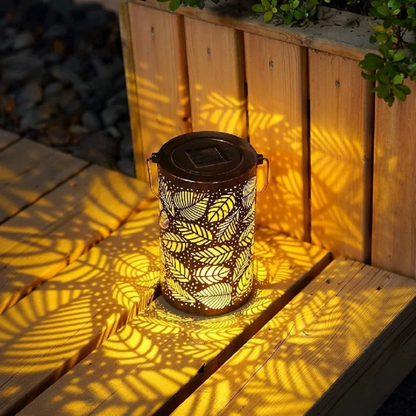 Senti Udendørs Lampe til Væg – Elegant Bladmotiv med Varm Glød til Have [udendørslampe] 2