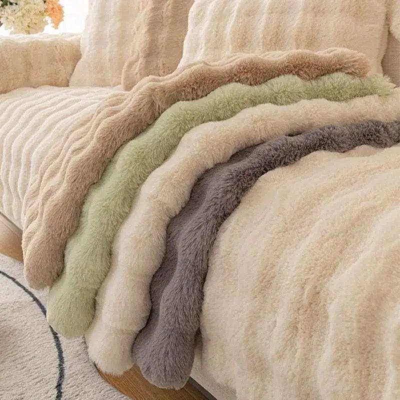 Sofa Cover i Blødt Polyester – Beskytter og Forvandler Din Sofa med Skridsikker Bund, Vaskbar og Komfortabel 1