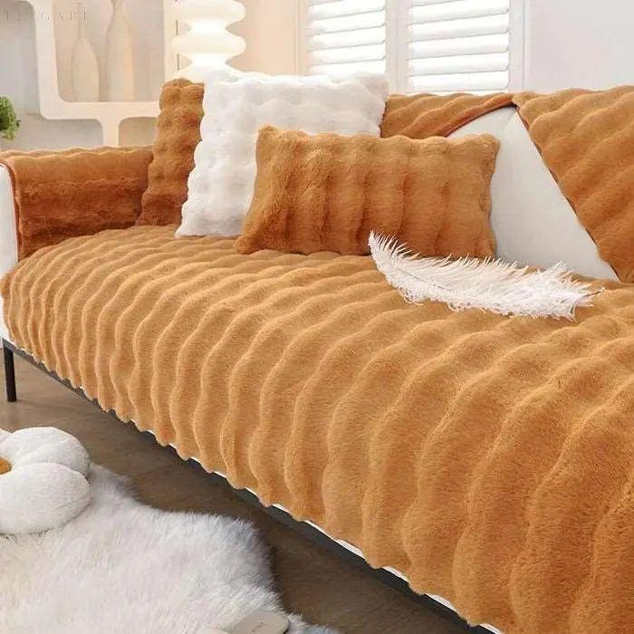 Sofa Cover i Blødt Polyester – Beskytter og Forvandler Din Sofa med Skridsikker Bund, Vaskbar og Komfortabel 5