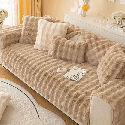 Sofa Cover i Blødt Polyester – Beskytter og Forvandler Din Sofa med Skridsikker Bund, Vaskbar og Komfortabel 7