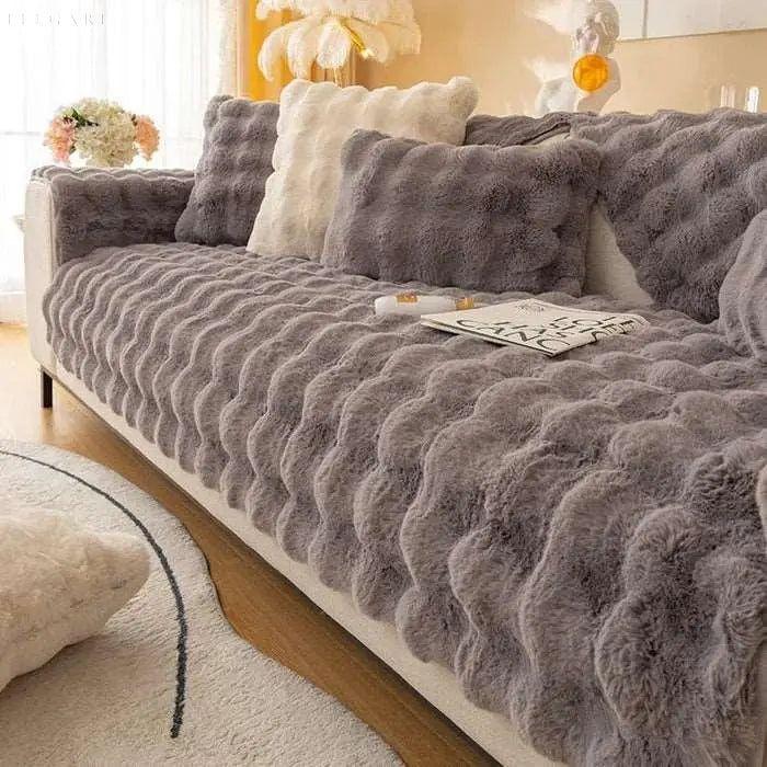 Sofa Cover i Blødt Polyester – Beskytter og Forvandler Din Sofa med Skridsikker Bund, Vaskbar og Komfortabel 9