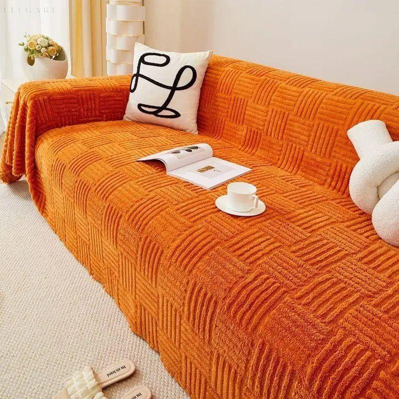 Sofa Tæppe i Blødt Polyester – Elegant Tæppe til Sofaen, Kæledyrsvenligt Design for Hyggelig Atmosfære 6