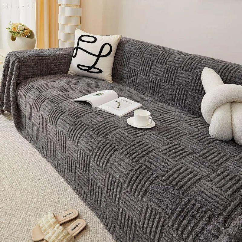 Sofa Tæppe i Blødt Polyester – Elegant Tæppe til Sofaen, Kæledyrsvenligt Design for Hyggelig Atmosfære 7
