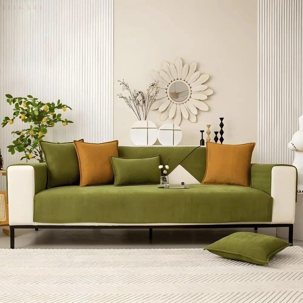 Sofabeskytter i Chenille – Skridsikker Sofa Cover til Komfortabel Indretning | Stilfuldt og Maskinvaskbart Design 2