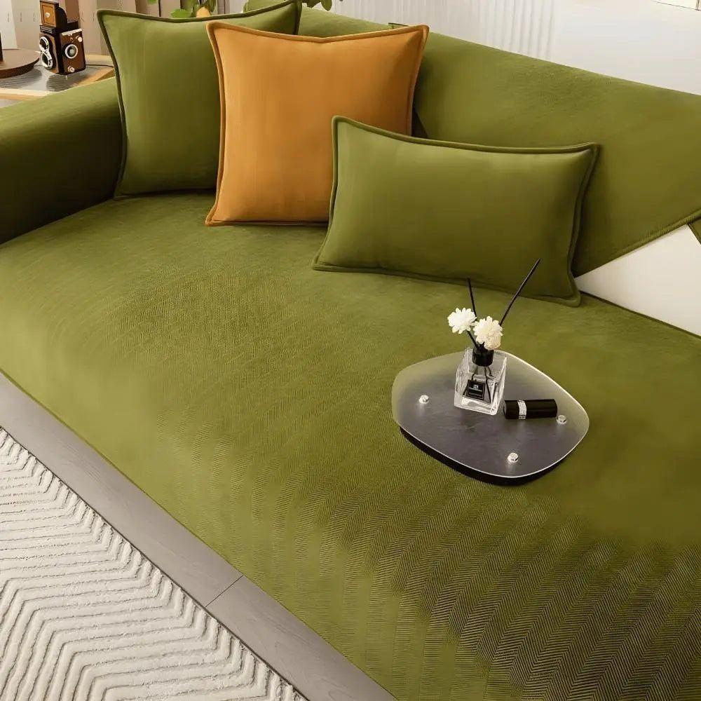 Sofabeskytter i Chenille – Skridsikker Sofa Cover til Komfortabel Indretning | Stilfuldt og Maskinvaskbart Design 3