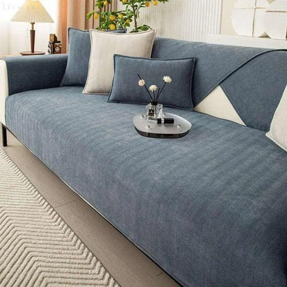 Sofabeskytter i Chenille – Skridsikker Sofa Cover til Komfortabel Indretning | Stilfuldt og Maskinvaskbart Design 9