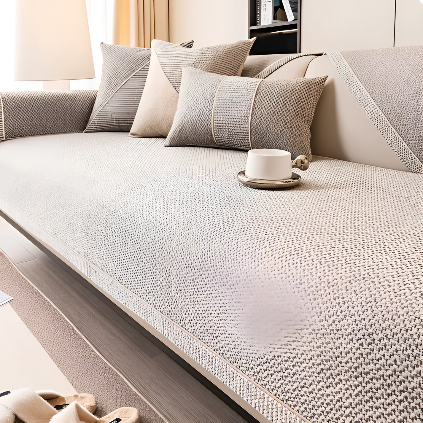 Sofabetræk i Bomuldsblanding – Beskyt Sofaen Med Stil og Komfort | Maskinvaskbar og Alsidig Design 0