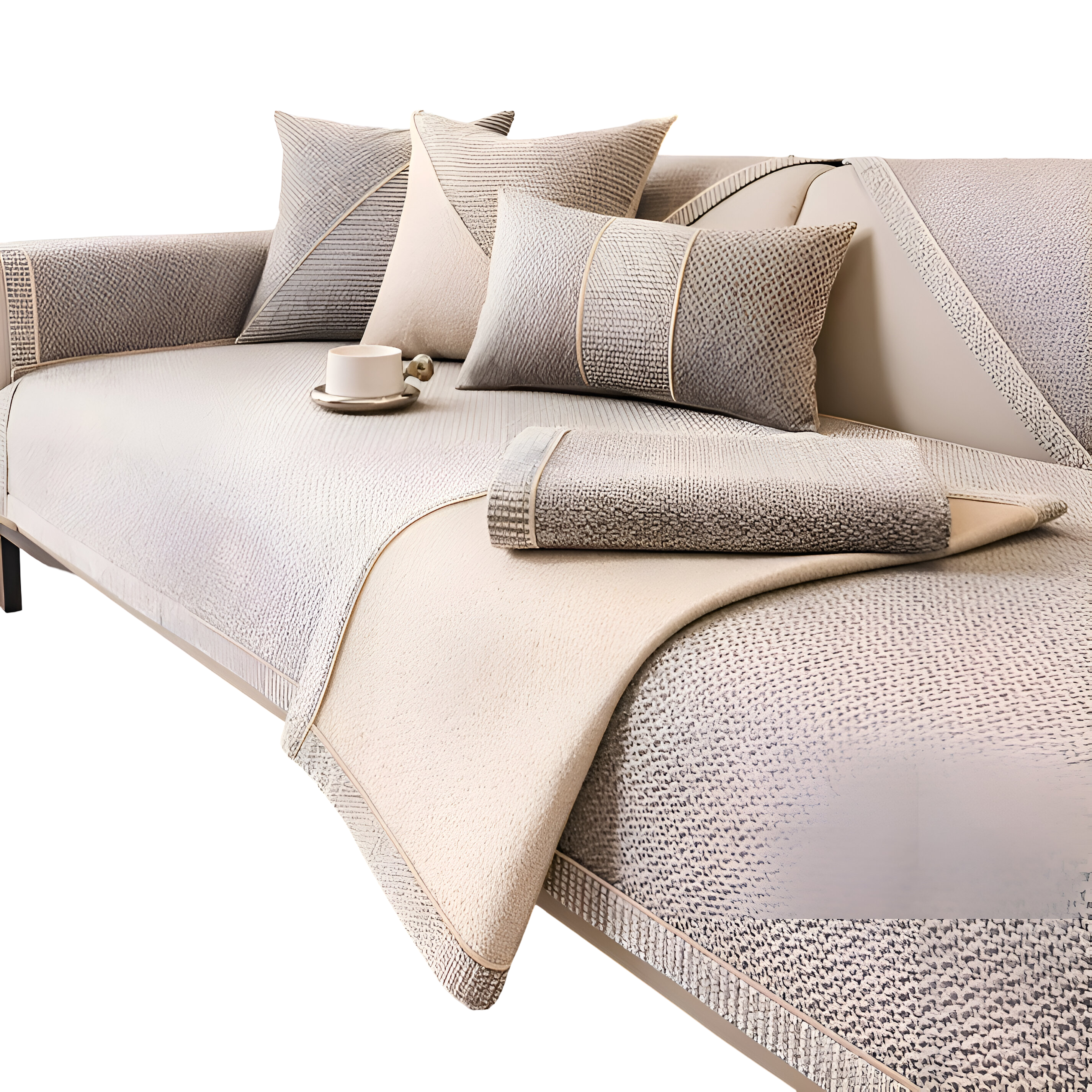 Sofabetræk i Bomuldsblanding – Beskyt Sofaen Med Stil og Komfort | Maskinvaskbar og Alsidig Design 1