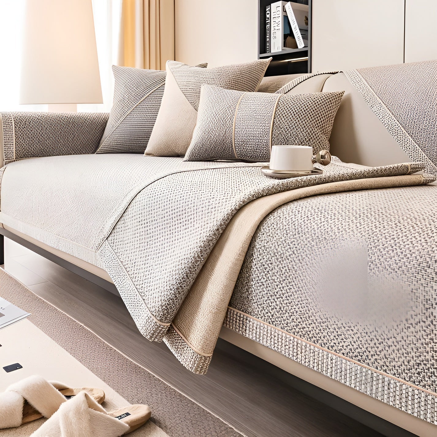 Sofabetræk i Bomuldsblanding – Beskyt Sofaen Med Stil og Komfort | Maskinvaskbar og Alsidig Design 7