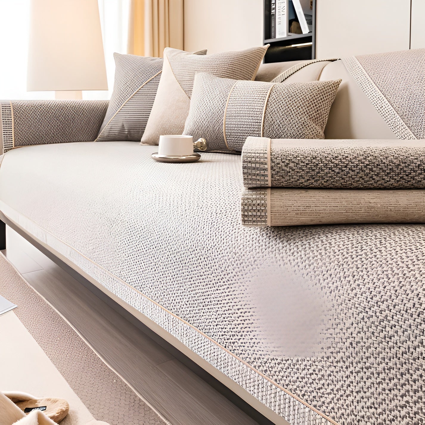 Sofabetræk i Bomuldsblanding – Beskyt Sofaen Med Stil og Komfort | Maskinvaskbar og Alsidig Design 8