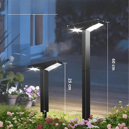 Sole Udendørs Solcellelamper – Elegant Design med Justerbar Højde til Haven [solcellelamper til haven] 3