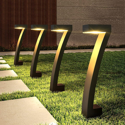 Soleil Udendørs Solcellelamper – Elegant 7-Formet Design med Varmt Hvidt Lys til Haven [solcellelamper til haven] 0