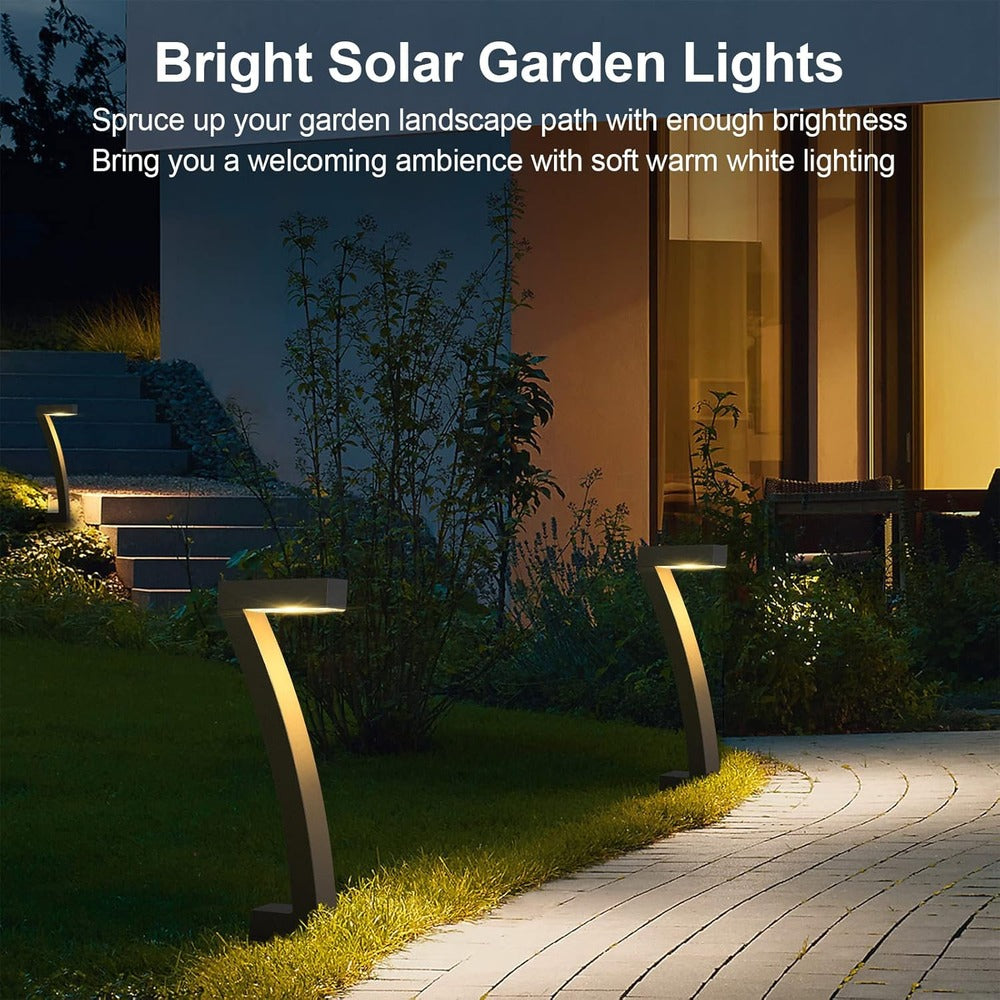 Soleil Udendørs Solcellelamper – Elegant 7-Formet Design med Varmt Hvidt Lys til Haven [solcellelamper til haven] 2