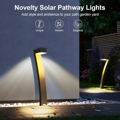 Soleil Udendørs Solcellelamper – Elegant 7-Formet Design med Varmt Hvidt Lys til Haven [solcellelamper til haven] 4