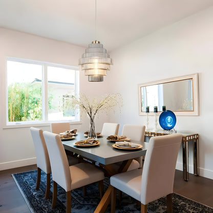 Luxurious LED Crystal Pendant Chandelier Light