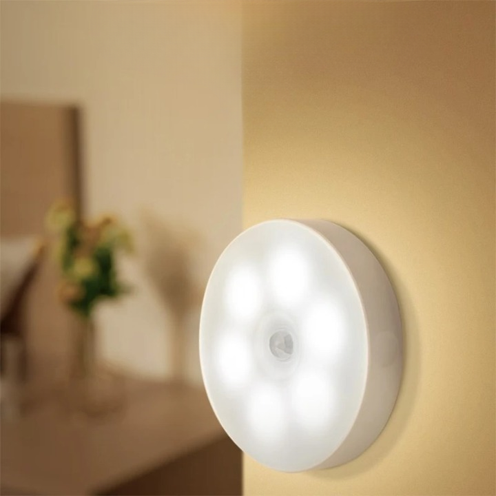 Trådløs LED-Lampe med Bevægelsessensor – Praktisk, Selvklæbende Belysning til Mørke Områder 1