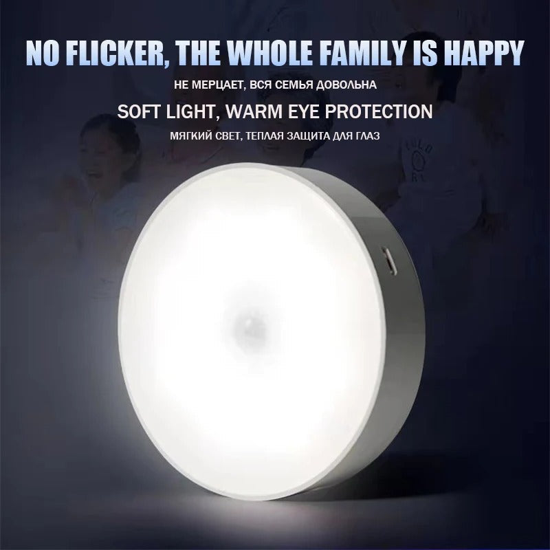 Trådløs LED-Lampe med Bevægelsessensor – Praktisk, Selvklæbende Belysning til Mørke Områder 4